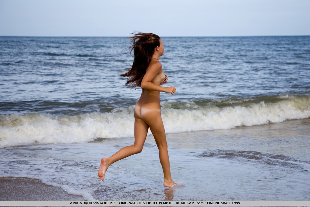Aria Beach Porn - Aria A naked and happy on the beach (Met-Art) | Sexy-Models.Net